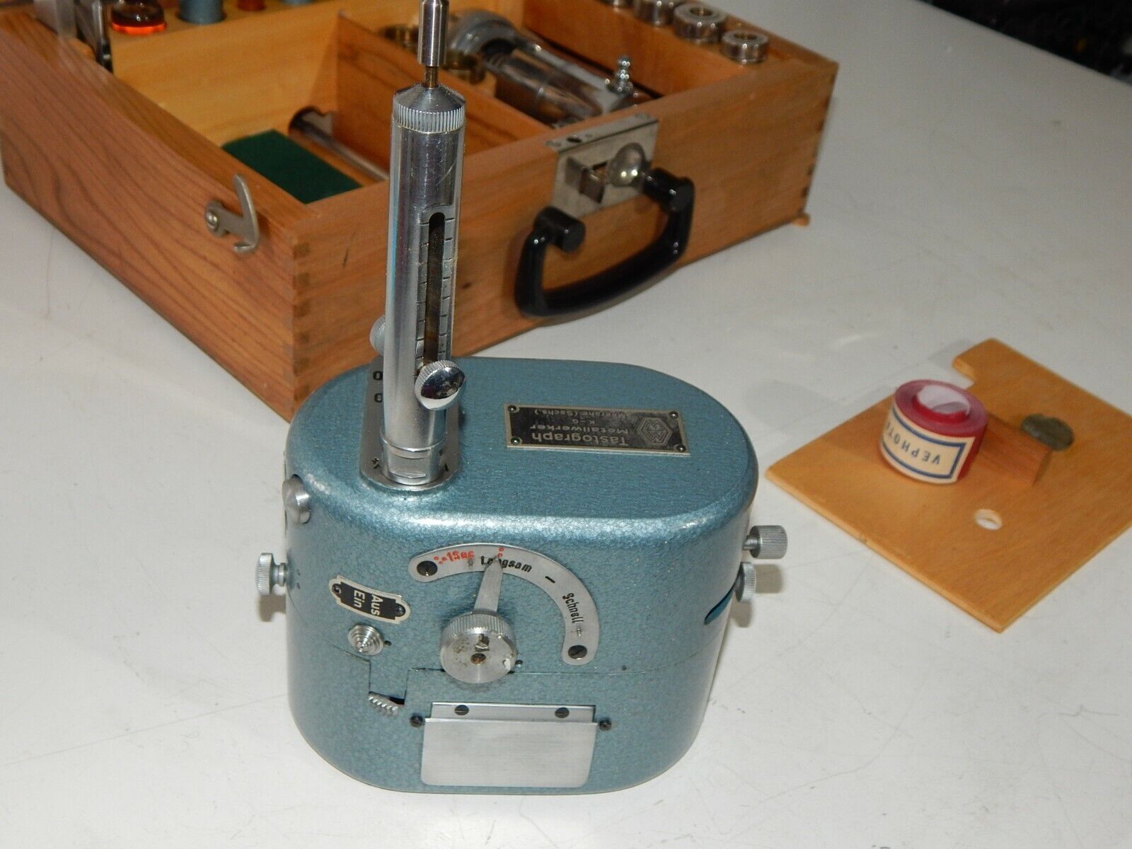 Used Tastograph Measuring Device Metallwerker KG Meerane Vibration Meter - METALLWERKER KG MEERANE