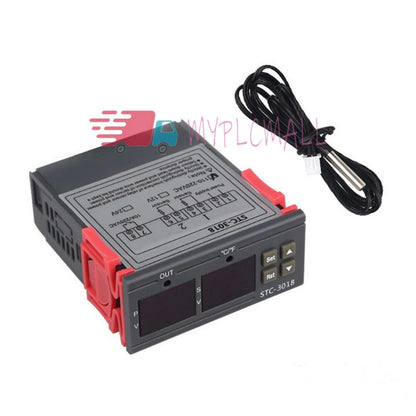 Temperature Controller Thermostat Temp Sensor Digital STC-3018 12V 24V 110V-220V