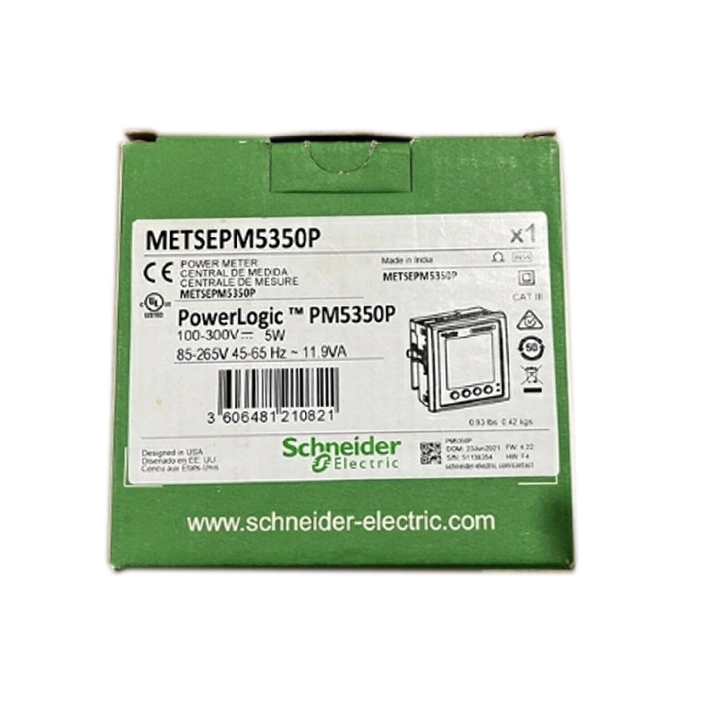 New Schneider METSEPM5350P 1-Year Warranty - SCHNEIDER