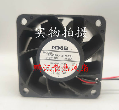 NMB 06038RA-24N-FA DC24V 0.35A 6038 60mm 2-wire high air volume cooling fan