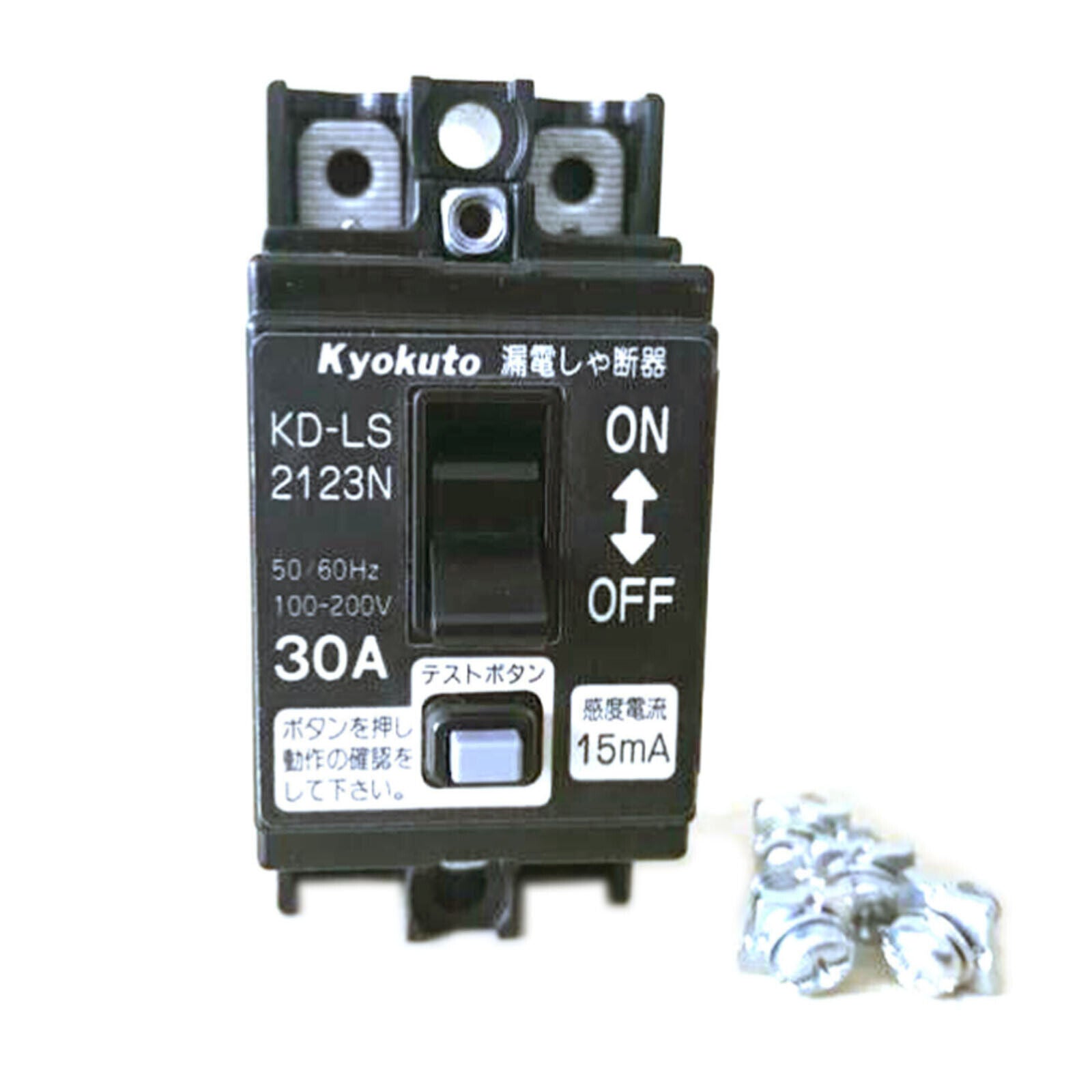 15mA 30A 100-200V Circuit Breaker, Kyokuto KD-LS2123N - KYOKUTO