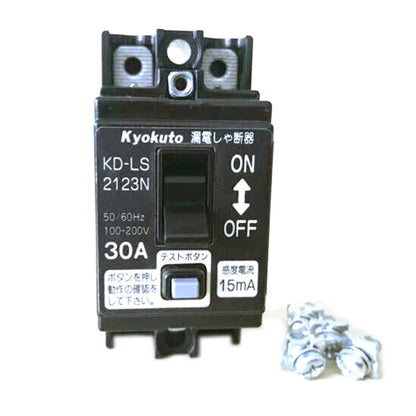 15mA 30A 100-200V Circuit Breaker, Kyokuto KD-LS2123N - KYOKUTO