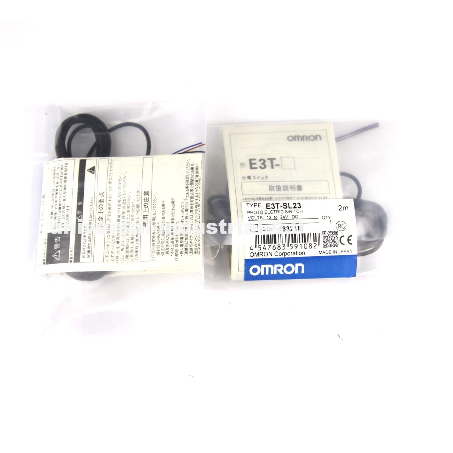 Omron E3T-SL23 Reflective Photoelectric Switch Sensor 2M 12-24VDC - OMRON