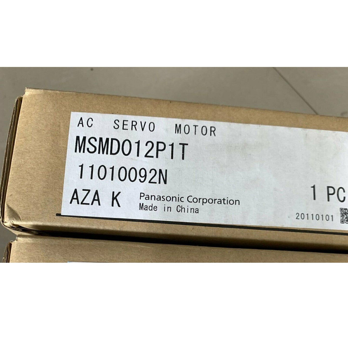 New Panasonic AC Servo Motor MSMD012P1T – In-Box, 1-Year Warranty - PANASONIC