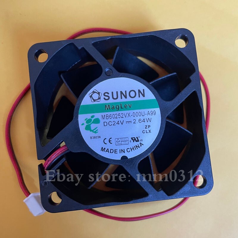 SUNON MB60252VX-000U-A99 DC24V 2.64W 2-wire axial fan