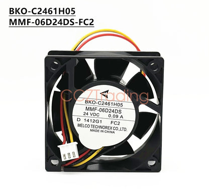 BKO-C2461H05 MMF-06D24DS-FC2 Inverter Cooling Fan DC24V 0.09A 60x60x25mm 3PinA2