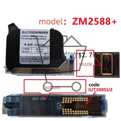 2588 2588+ 2588+M 12.7mm Quick-drying Ink Cartridge for Handheld Inkjet Printer