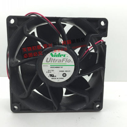 NIDEC V92E24BMA7-51 24V 0.35A 9cm 2-wire inverter cooling fan