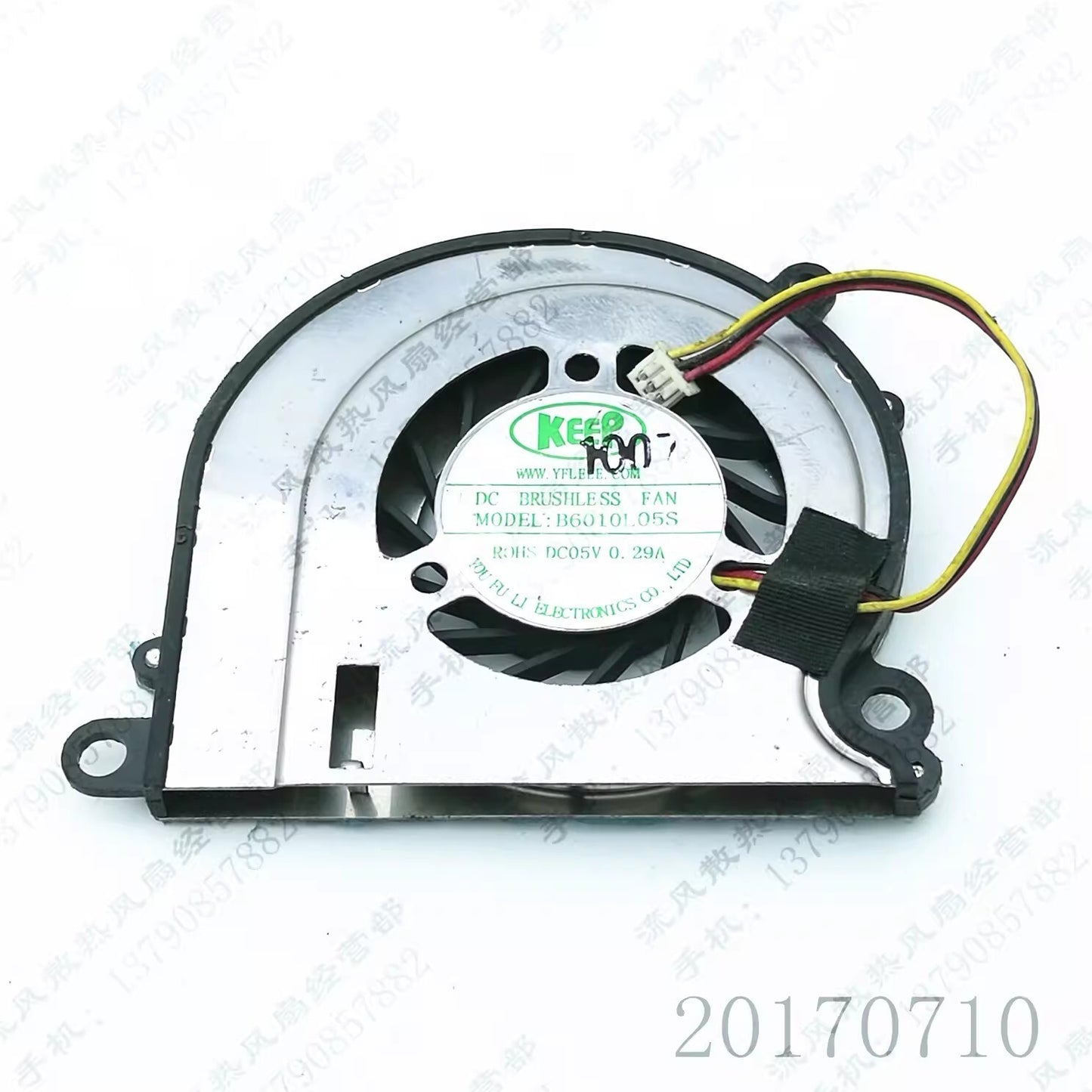 1PCS B6010L05S DC5V 0.29A 3-Wire Notebook CPU Cooling Fan