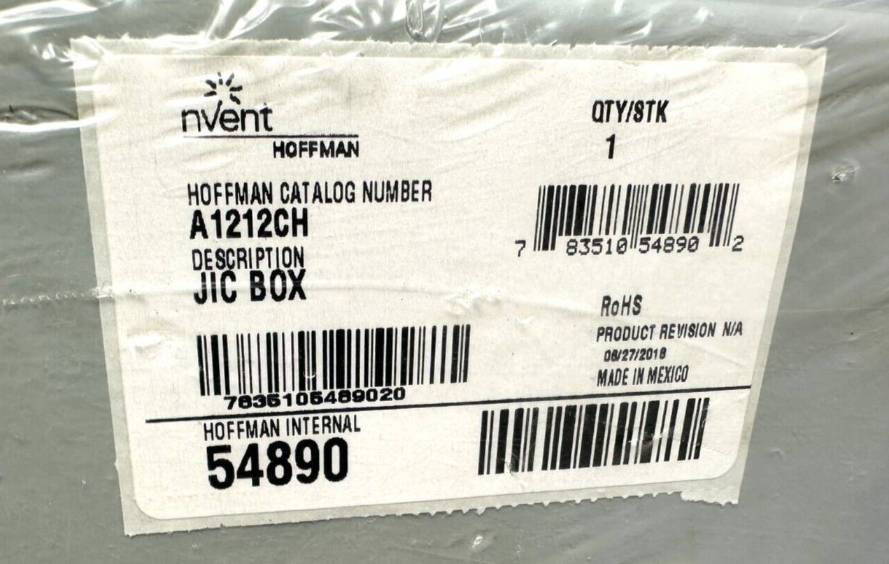 new Hoffman A1212CH Junction Box - HOFFMAN