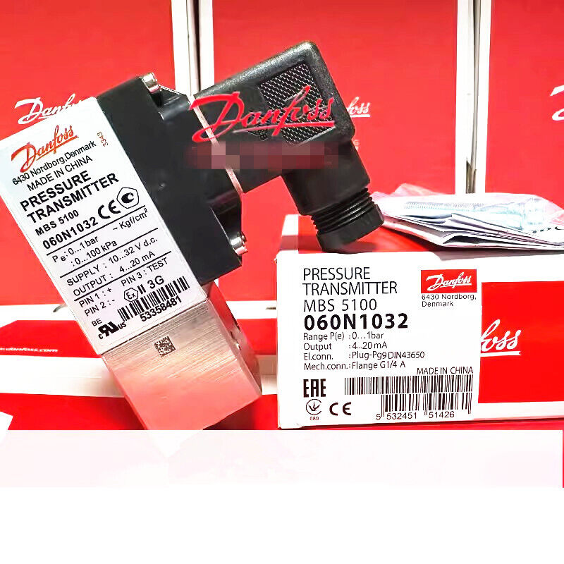 new 1pcs Danfoss MBS5100 060N1032 0-1bar Pressure Transmitter Sensor - DANFOSS