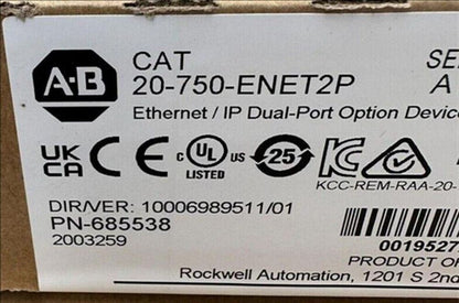 NEW Unopened Ethernet/IP Dual-Port 20-750-ENET2P Device - NETGEAR