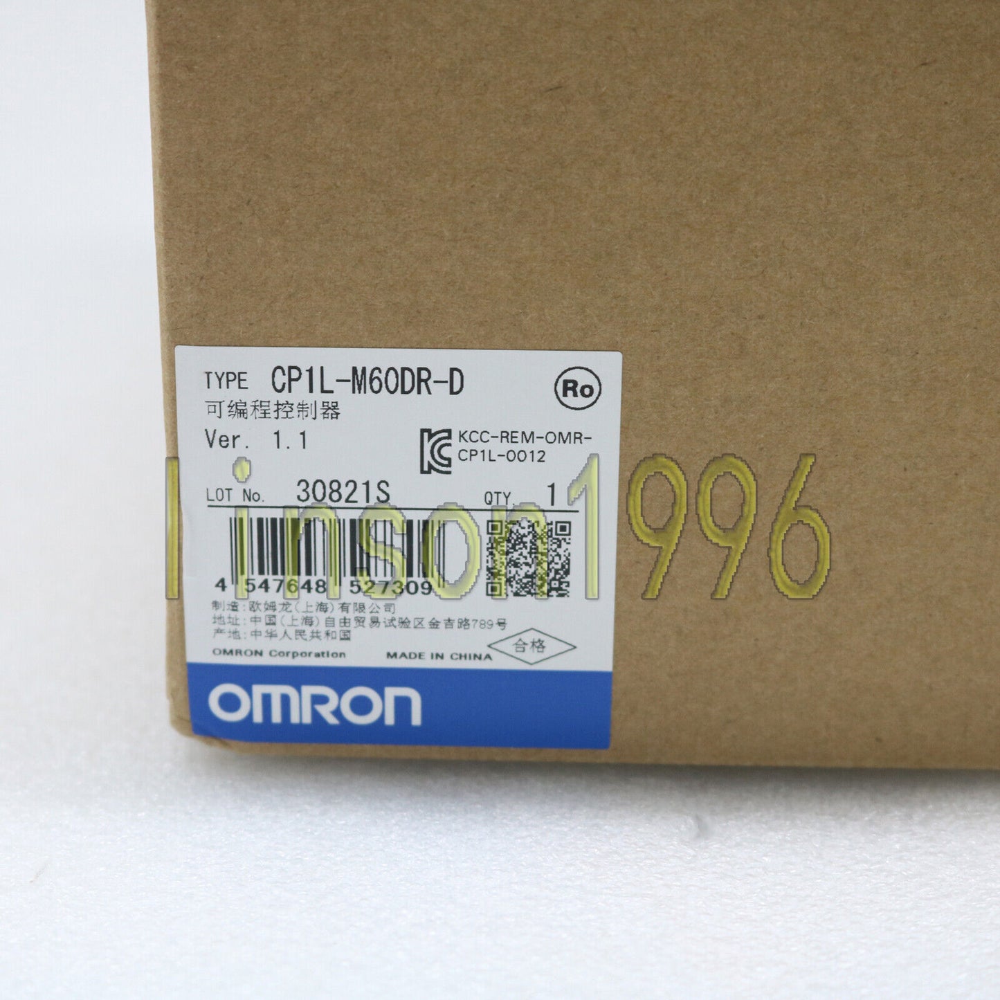 Omron CP1L-M60DR-D 1-Year Smart Automation Controller - OMRON