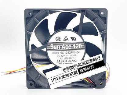 Sanyo 120mm 9G1212P4H04 12V 0.31A 4-wire PWM speed control cooling fan