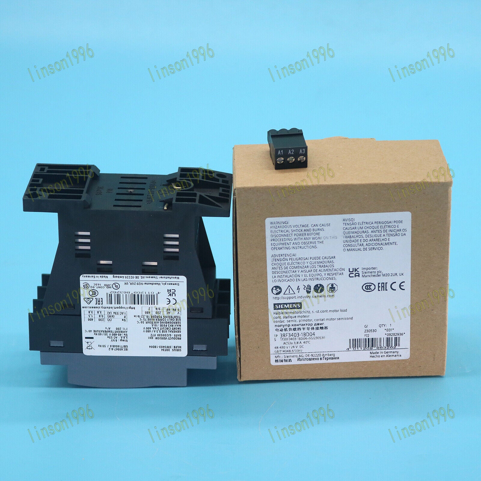 new 3RF3403-1BD04 3RF3403-1BD04  Siemens Contactor ONE Year Siemens