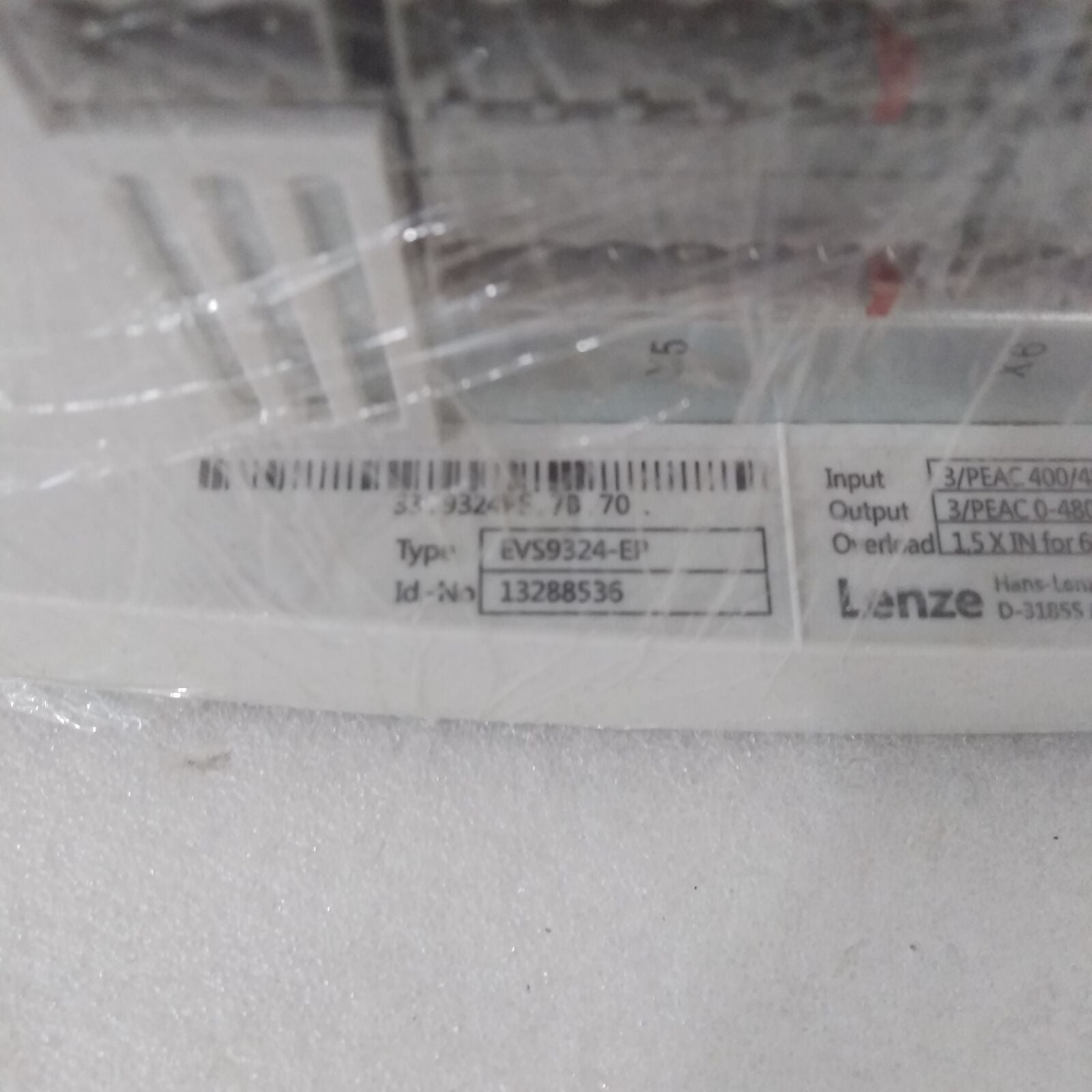 Used Lenze INVERTER EVS9324-EP within 24 hours refurbished - LENZE