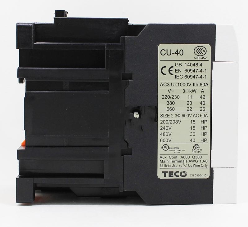 new 1PC  For TECO Contactor CU-40 AC220V