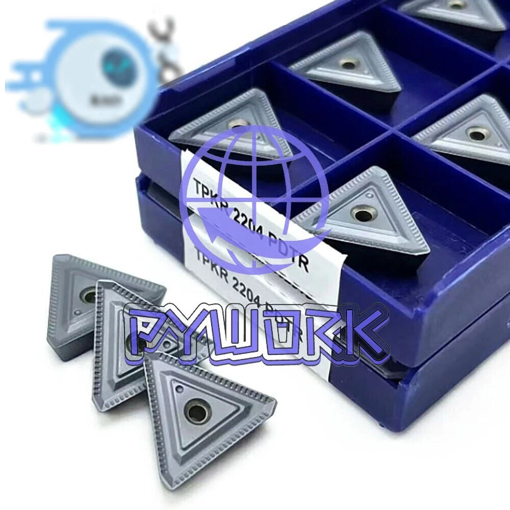 10Pcs CNC Lathe Turning Tools TPKR2204 NN LT30 CNC Carbide Turning Inserts TPKR
