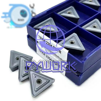 10Pcs CNC Lathe Turning Tools TPKR2204 NN LT30 CNC Carbide Turning Inserts TPKR