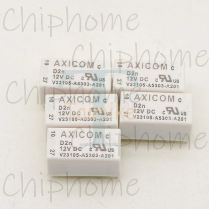 10PCS AXICOM V23105-A5303-A201 Power Relay 12VDC 8Pin