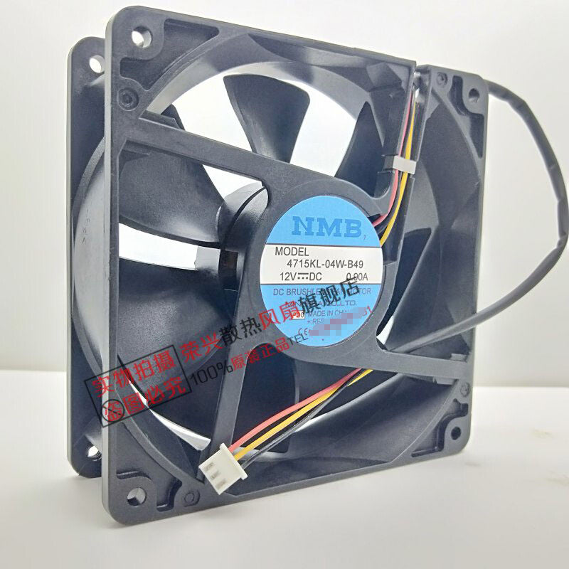 NMB 4715KL-04W-B49 12038 12V 0.90A Ball Cooling Fan