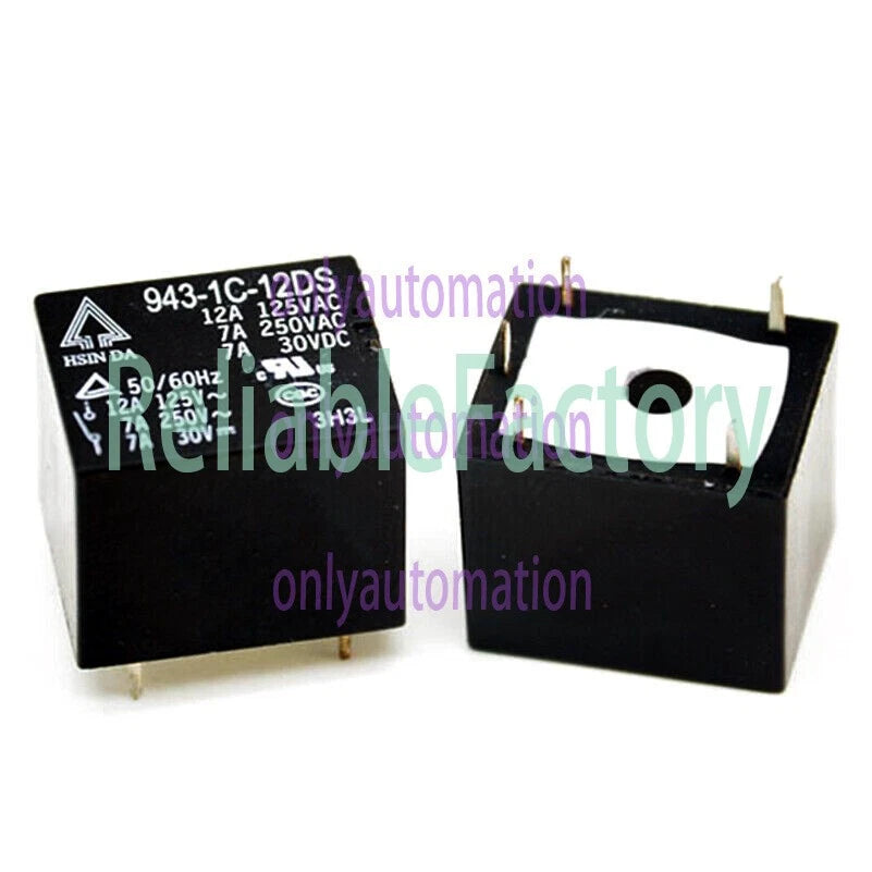 10PCS HSINDA 943-1C-12DS 12VDC Power Relay 5Pins 12A 125VAC~