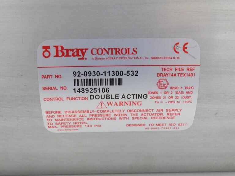 BRAY 92-0930-11300-532 Actuator - High-Quality Actuator - BRAY