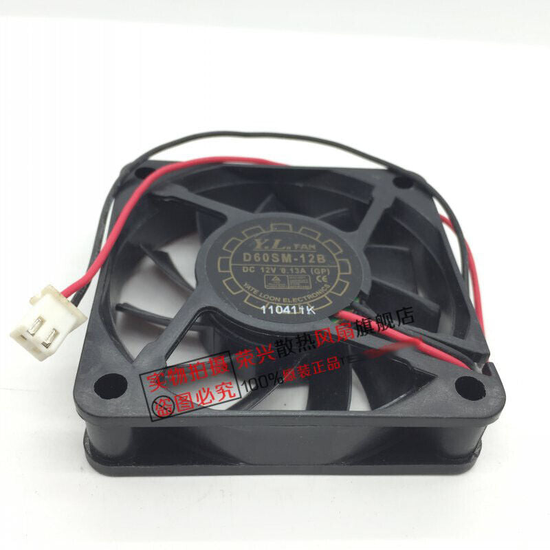 New Y.L.FAN D60SM-12B 12V 0.13A 6cm Power Inverter Cooling Fan - Y.L.FAN