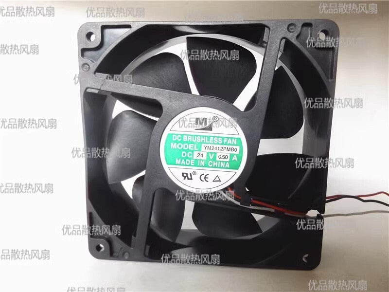 M YM2412PMB0 120 * 120 * 38mm 12038 24V 0.50A double ball fan