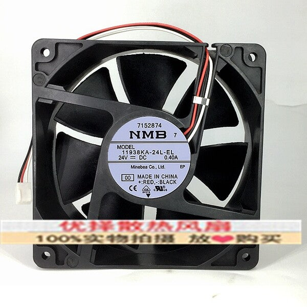 1pcs NMB 11938KA-24L-EL 24V 0.40A 12CM 3-wire inverter cooling fan 3pin