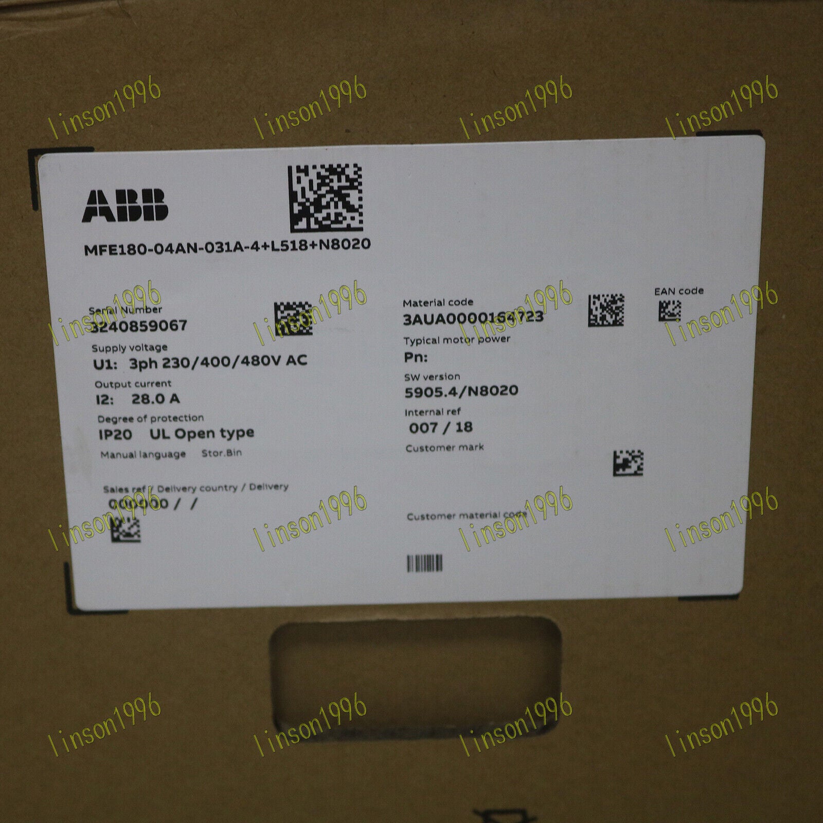 ABB MFE180-04AN-031A-4 Servo Drive - ABB