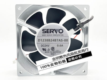 SERVO 12CM D1238B24B7AS-00 24V 0.6A Aluminum Frame Inverter Cooling Fan