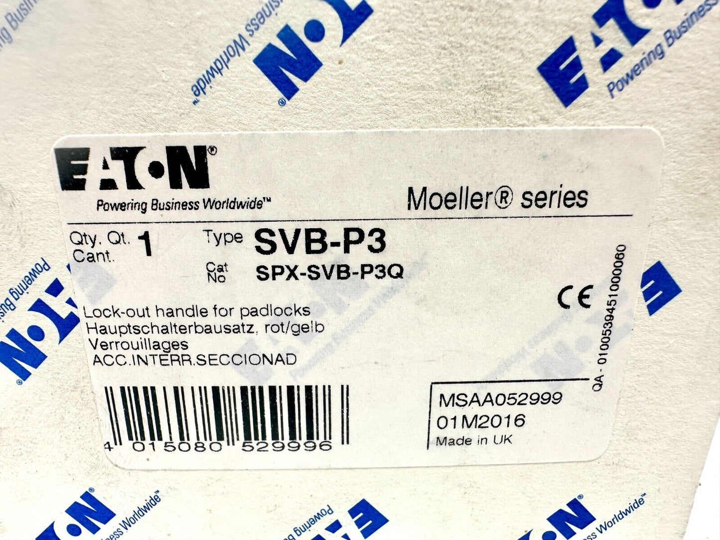 new Eaton SVB-P3 Disconnect Switch - EATON