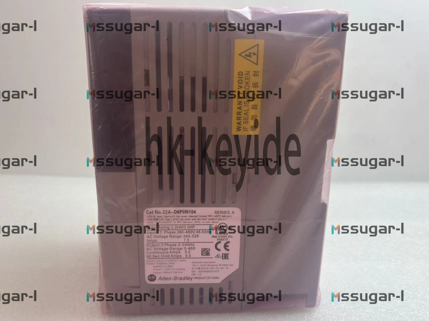 Allen Bradley 22A-D6P0N104 PowerFlex 4 SER A 2.2kW/3.0HP AC Drive -
