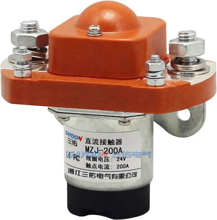 MZJ-200A DC Contactor DC12V 24V 36V 48V 200A RELAY Qty:1pc #ke
