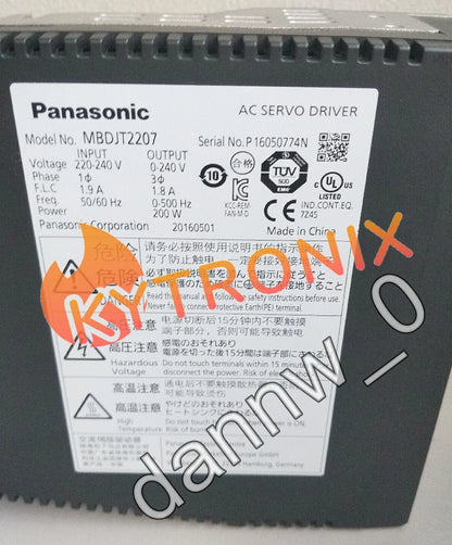 Panasonic MBDJT2207 AC Servo Drive free fast shipping