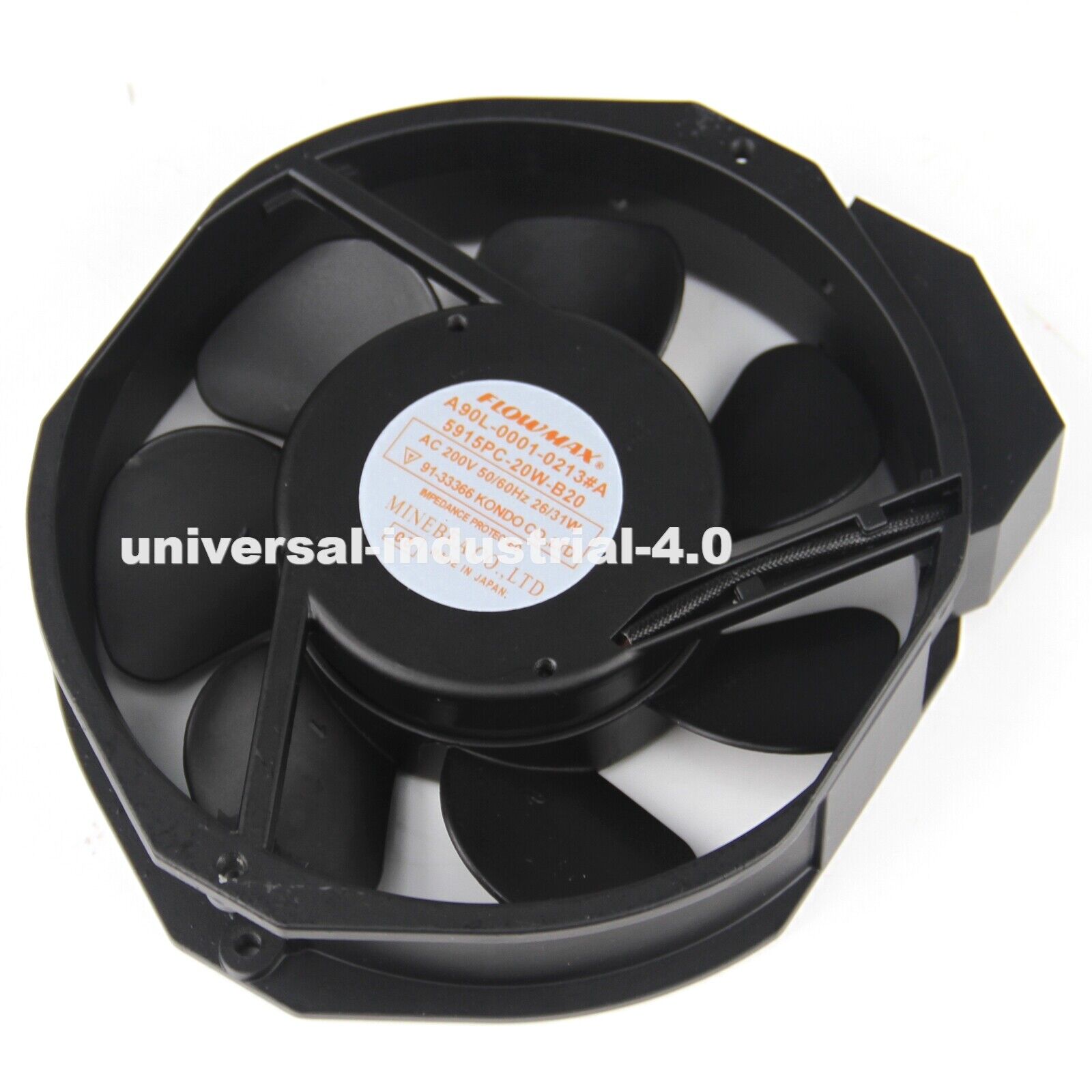 FLOWMAX A90L-0001-0213#A 5915PC-20W-B20 Axial Fan AC200V - FLOWMAX