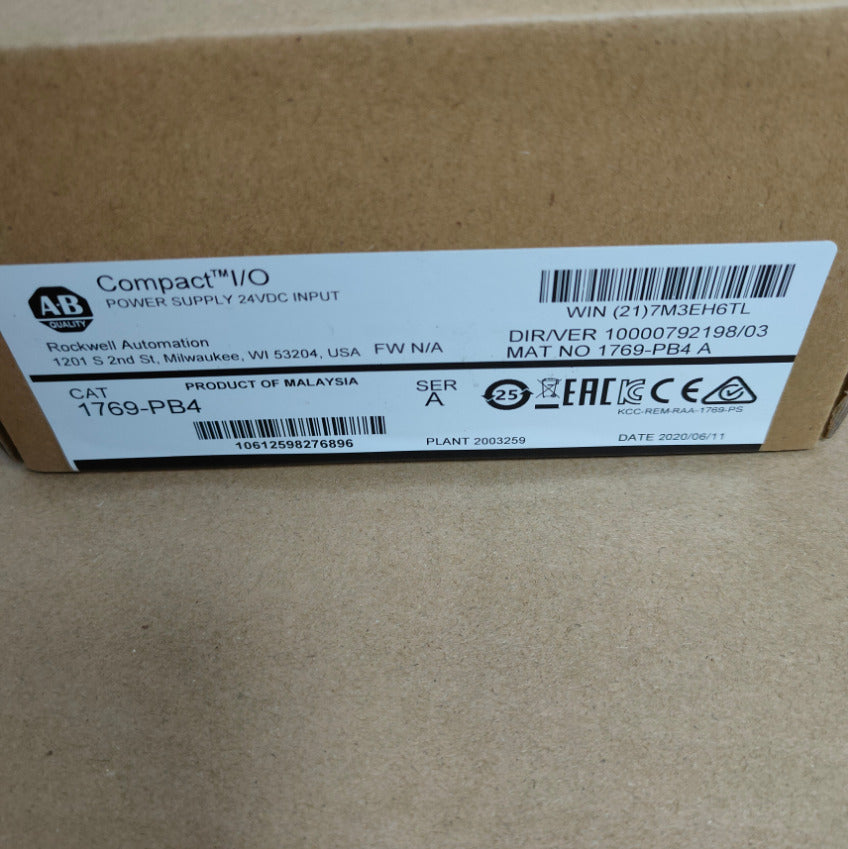 New Factory Sealed AB 1769-PB4 SER A CompactLogix Power Supply Module - COMPACTLOGIX