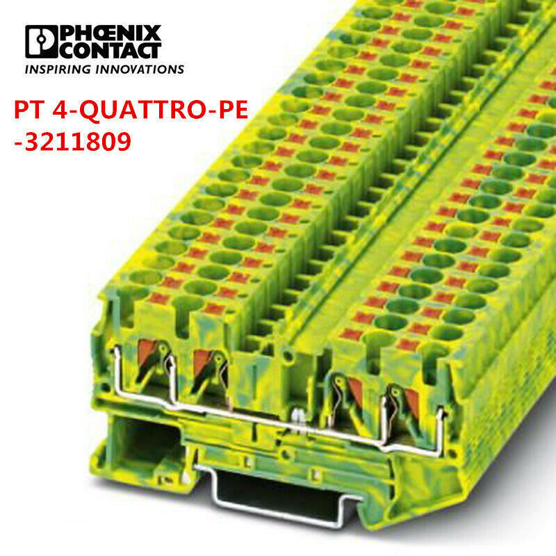50pcs Phoenix Feed-through Terminal Block PT4-QUATTRO-PE-3211809