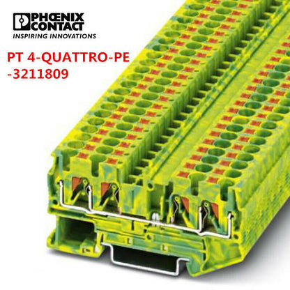 50pcs Phoenix Feed-through Terminal Block PT4-QUATTRO-PE-3211809