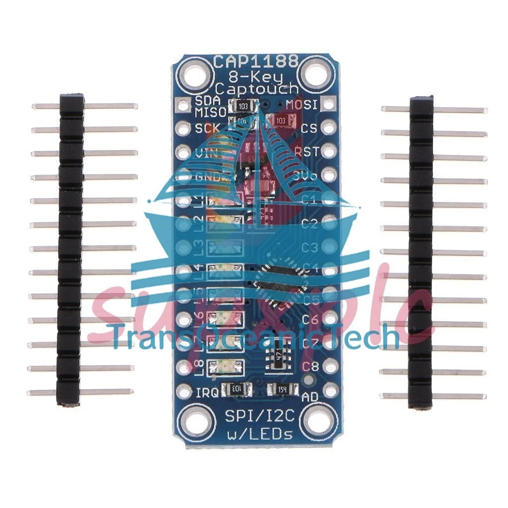 CAP1188 8 Key Capacitive Touch Sensor Module SPI I2C Captouch LED For Arduino