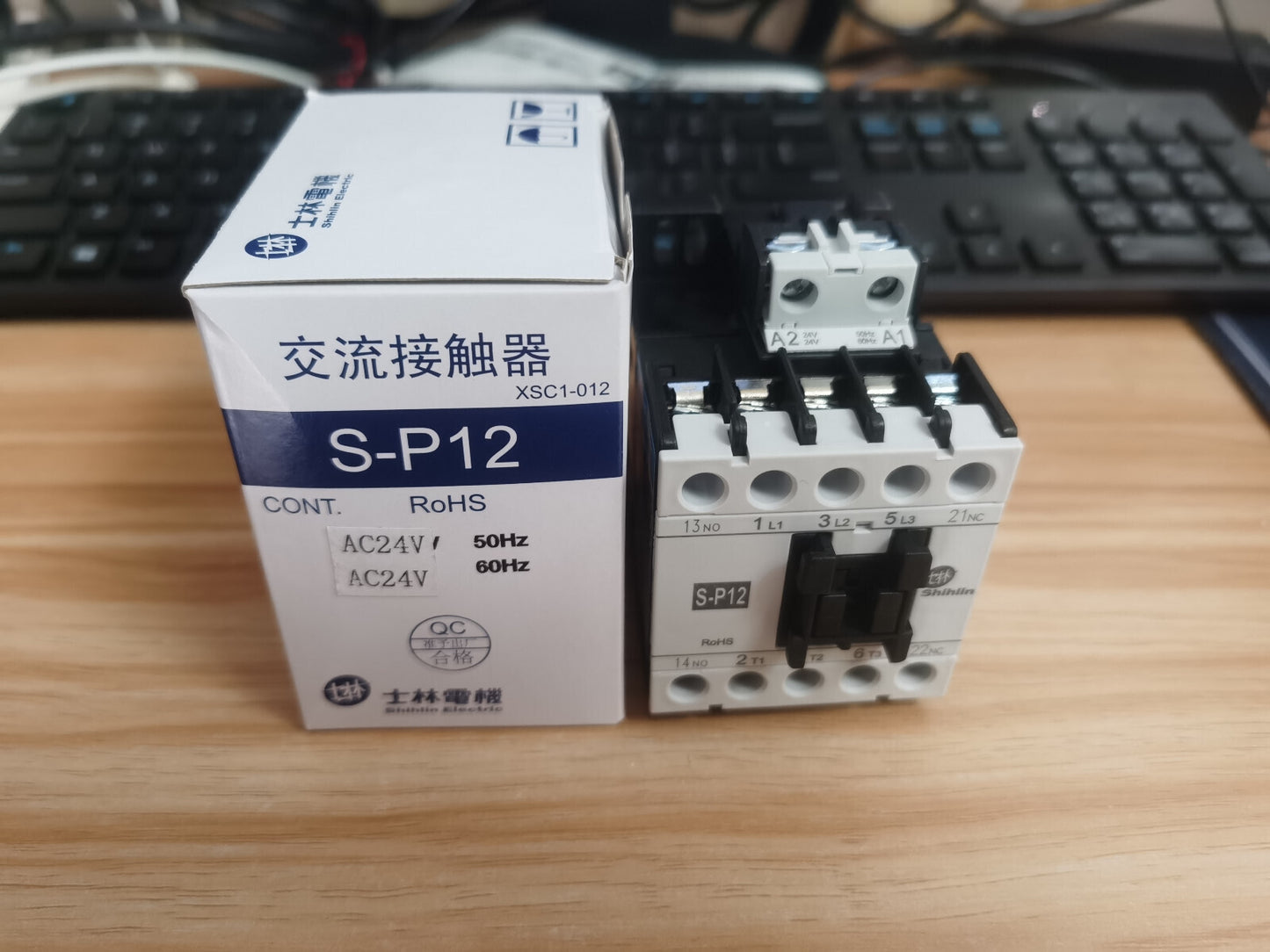 Shihlin S-P12 SP12 XSC1-012 AC Contactor 1NO+1NC
