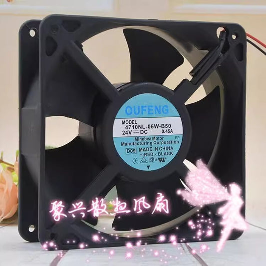 OUFENG 12038 4710NL-05W-B50 DC24V 0.45A 12CM 3-Wire Cooling Fan