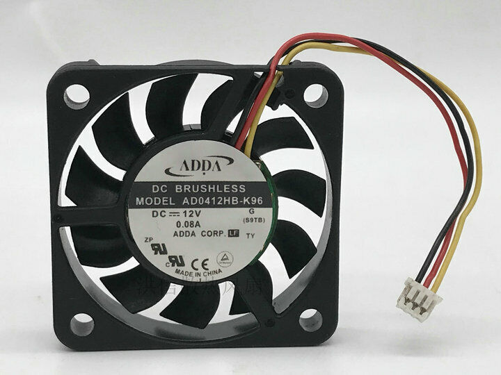 new 1 PCS ADDA Fan AD0412HB-K96 DC12V 0.08A 4008 4CM 3 pin cooling fan