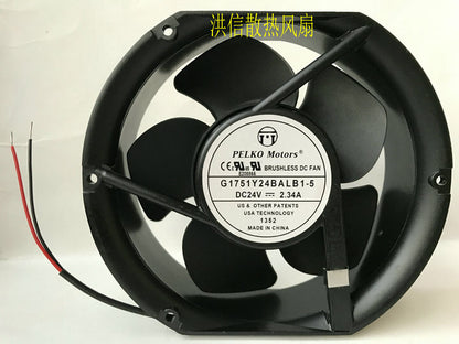 PELKO Motors  G1751Y24BALB1-5 24V 2.34A 2-wire inverter fan