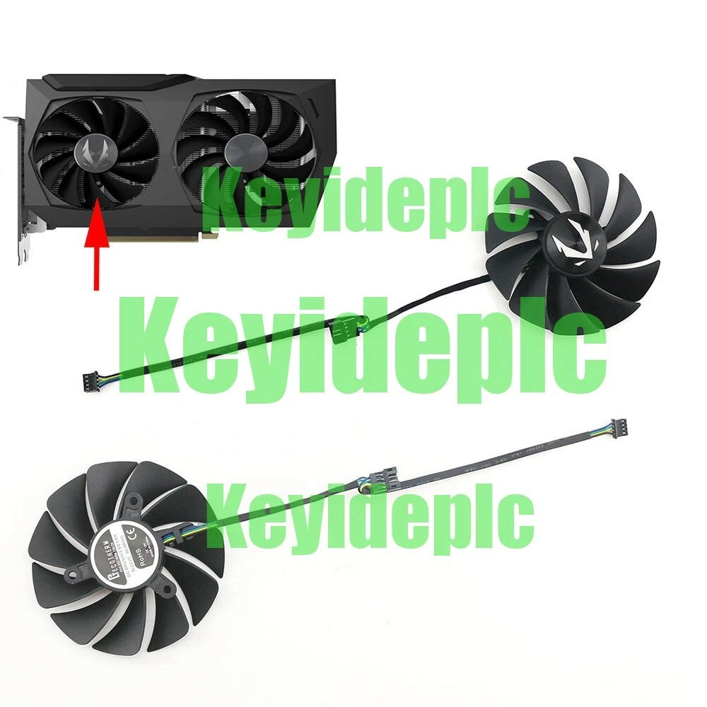 1x ZOTAC RTX3070 8GB Twin Edge Graphics Card 88mm 100mm Cooling Fan Suitable #ke