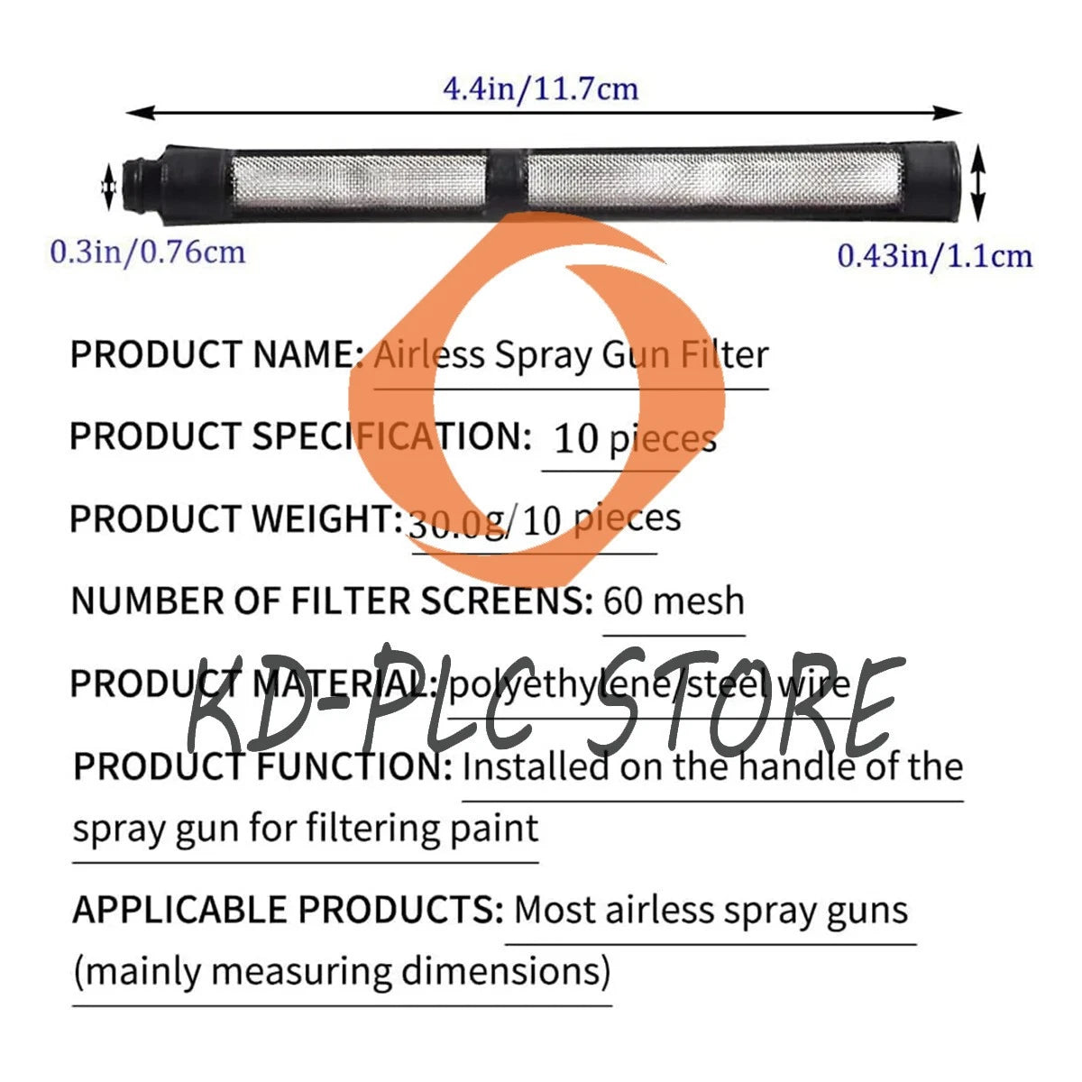 246385 246384 287032 Airless Spray Filter Screen Set for 390 395 490 495 595