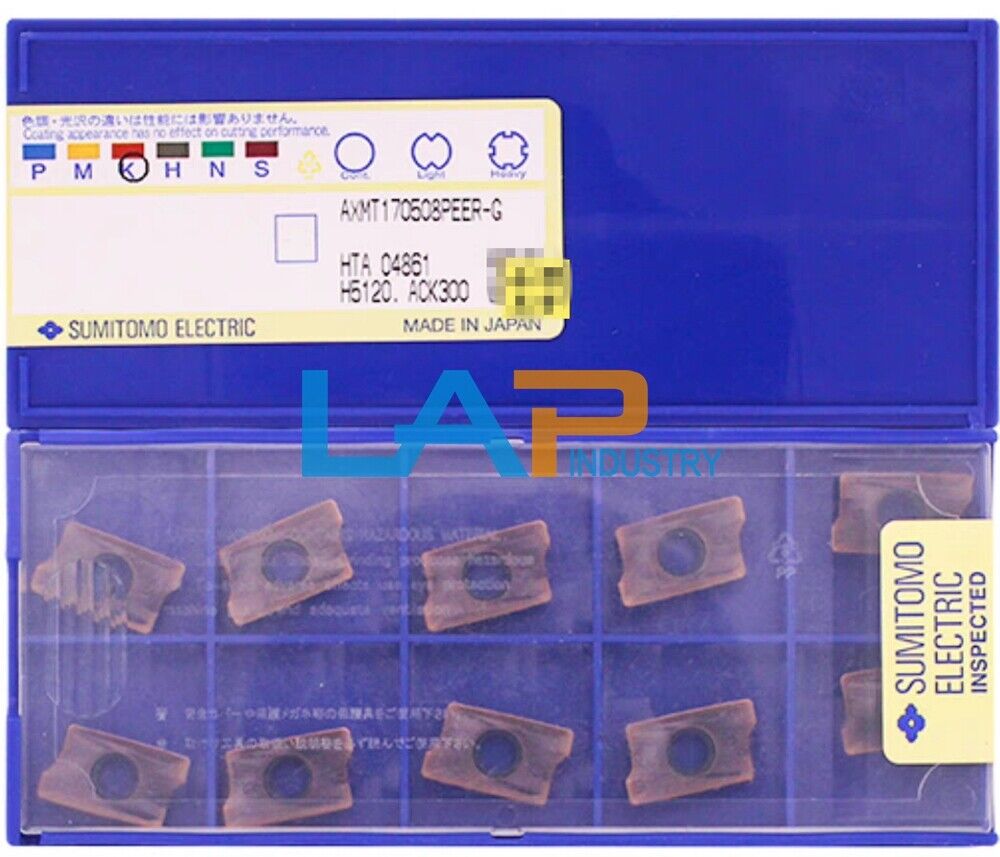 10Pcs/Box New For SUMITOMO Carbide Inserts AXMT170508PEER-G ACK300 SUMITOMO