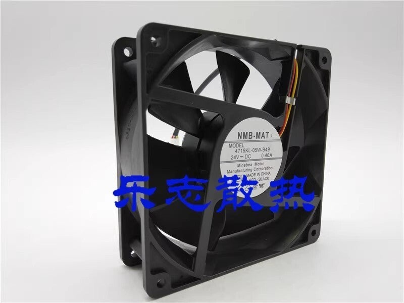 NMB-MAT 4715KL-05W-B49 12038 DC24V 0.46A 3-Pin Inverter Cooling Fan