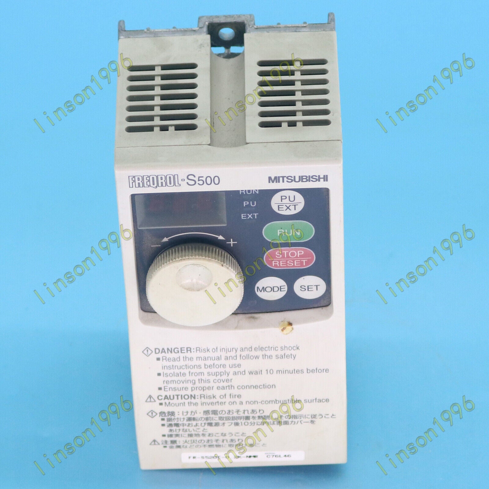 Mitsubishi Inverter FR-S520E-0.2K-NMR Used – Good Condition - MITSUBISHI